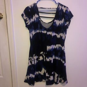 Tie dye mini dress
